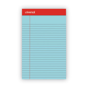 Universal® Colored Perforated Ruled Writing Pads, Narrow Rule, 50 Blue 5 X 8 Sheets, Dozen freeshipping - TVN Wholesale